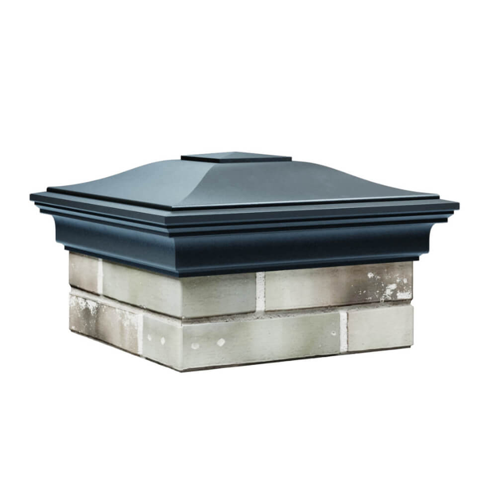 Колпак Zking Монблан Серый на столб 1.5х1.5 еврокирпича 0.7НФ (355х355мм) в Магнитогорске фото