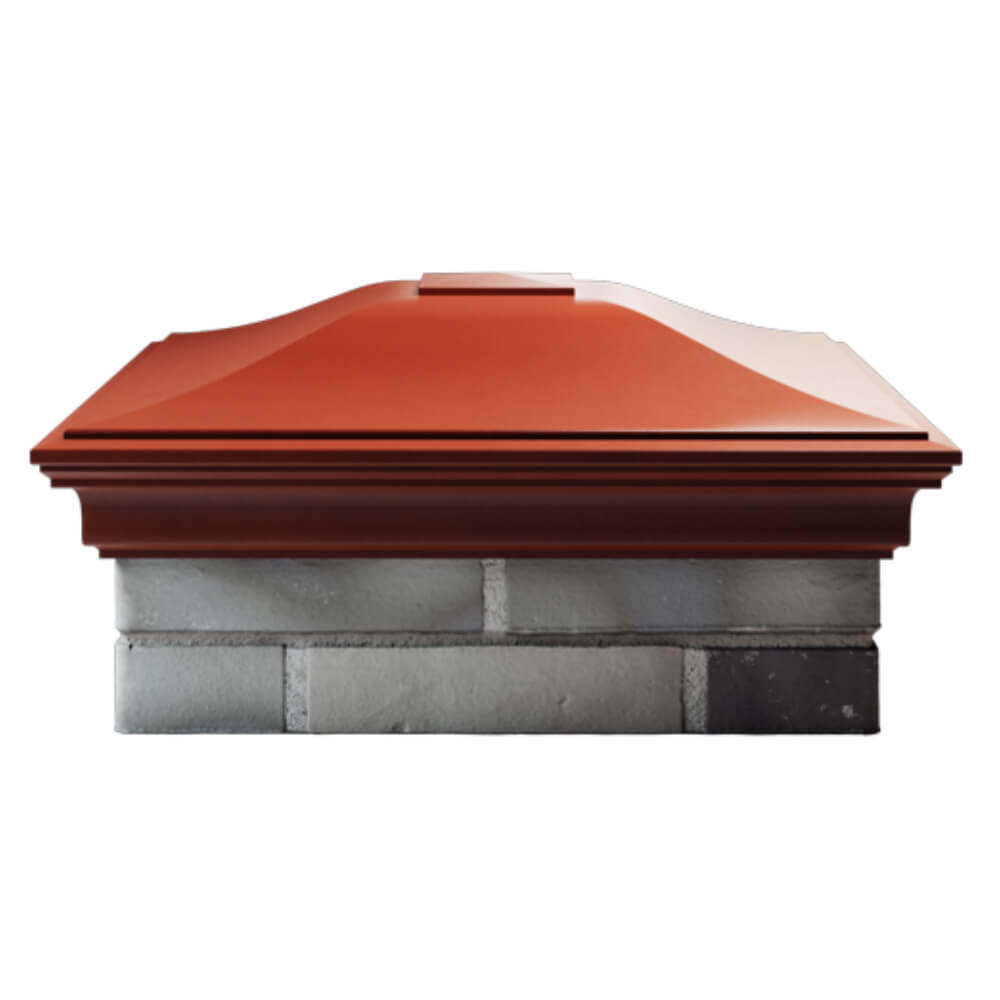 Колпак Zking Монблан Красный на столб 2х2 кирпича (515х515мм) в Магнитогорске фото
