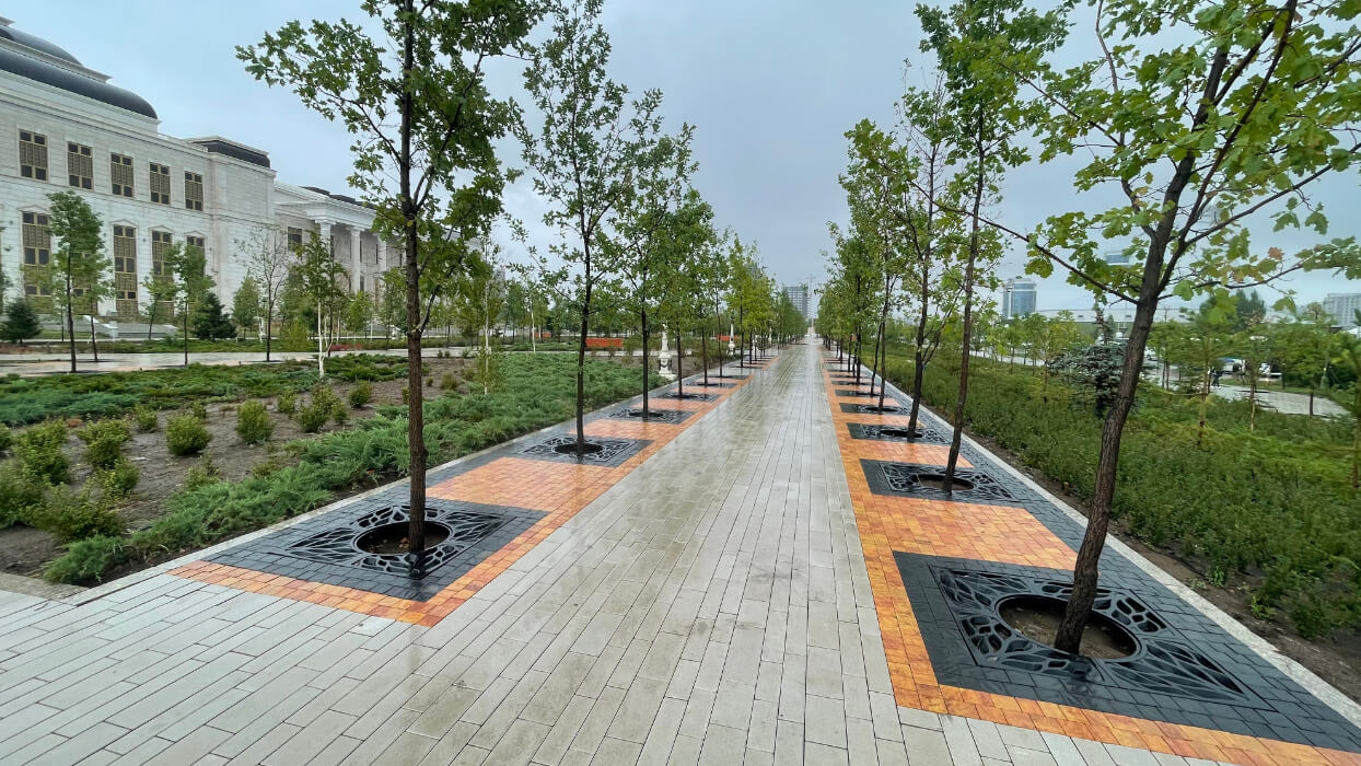 Приствольная решетка для дерева ZKING CRUST 1.2х1.2м Черная в Магнитогорске фото