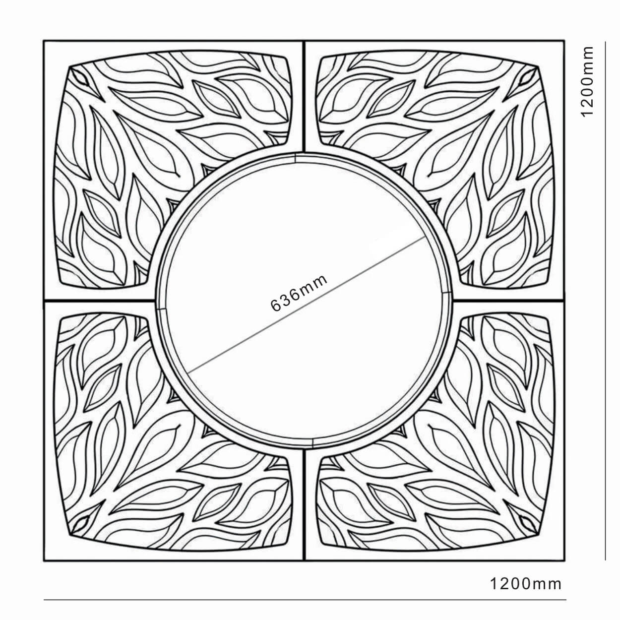 Приствольная решетка для дерева ZKING CRUST 1.2х1.2м Черная в Магнитогорске фото
