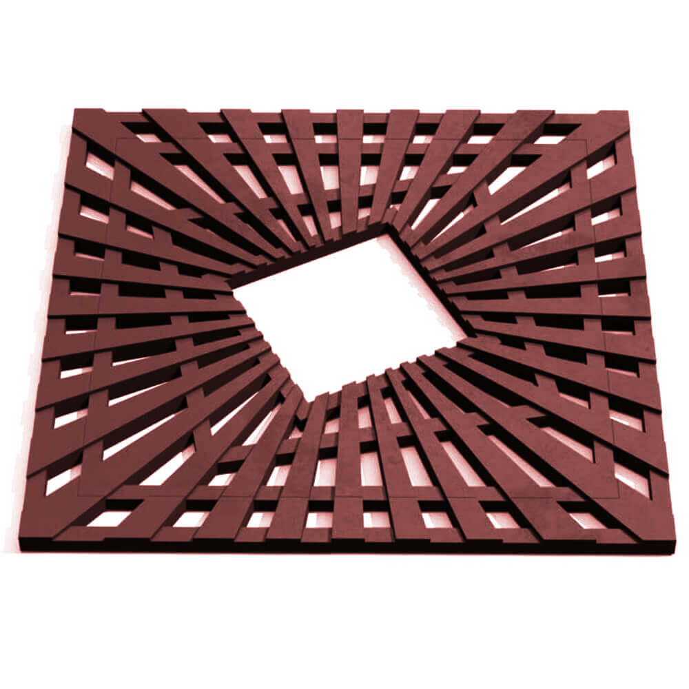 Приствольная решетка для дерева ZKING ATMOSPHERE 1.2х1.2м Коричневая Магнитогорск фото