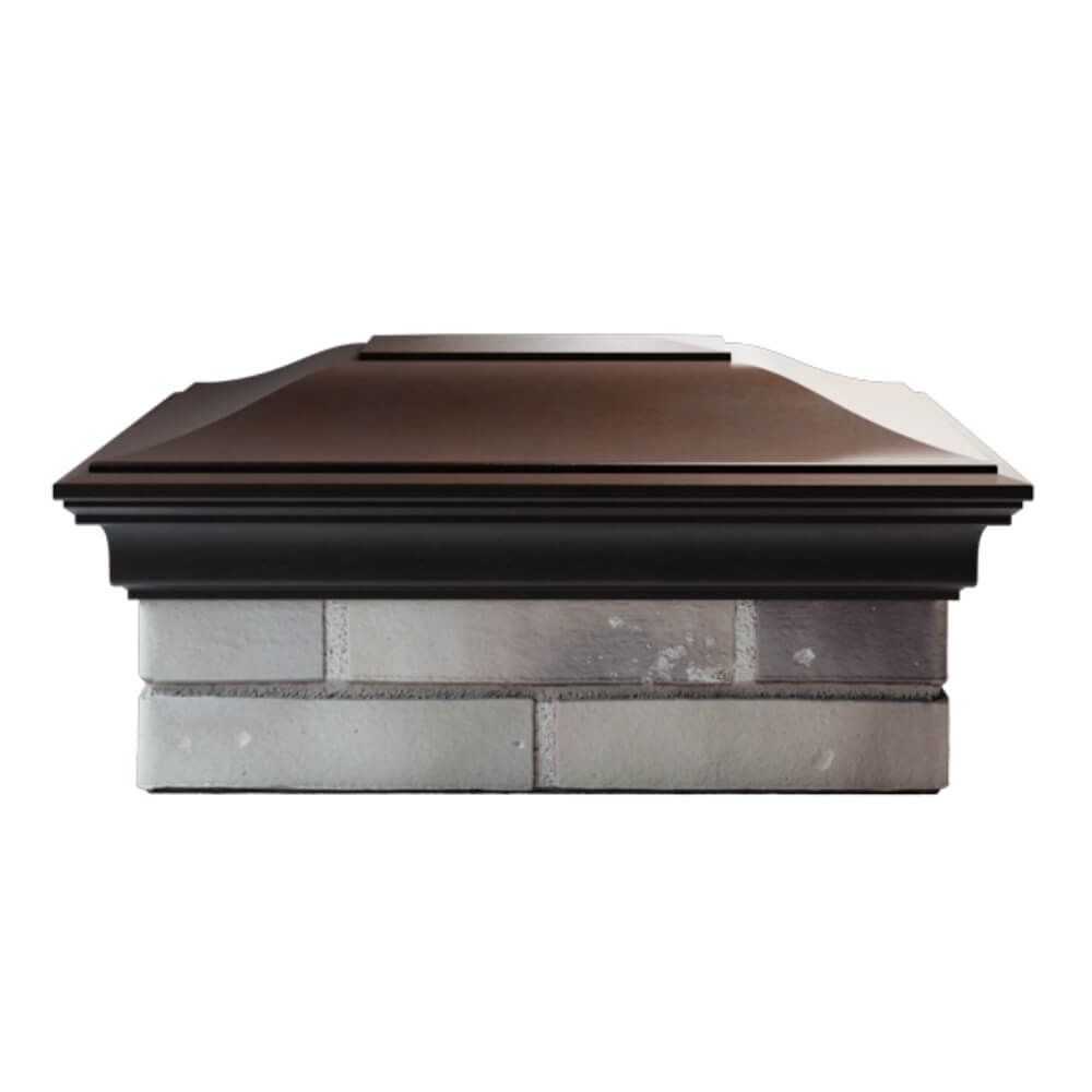 Колпак Zking Монблан Коричневый на столб 2х1.5 кирпича (515х385мм) в Магнитогорске фото