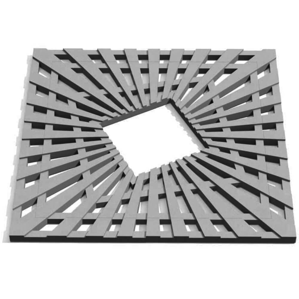 Приствольная решетка для дерева ZKING ATMOSPHERE 1.2х1.2м Серая Магнитогорск фото