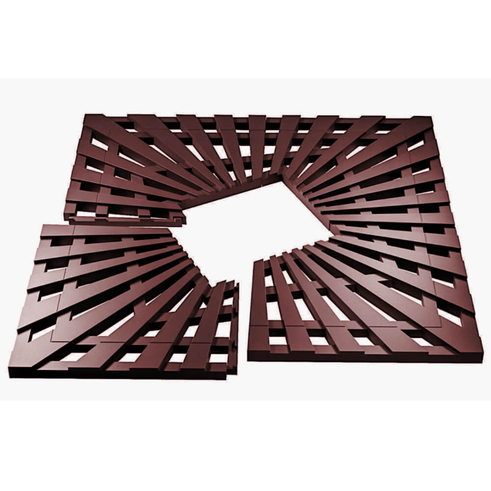 Приствольная решетка для дерева ZKING ATMOSPHERE 1.2х1.2м Коричневая в Магнитогорске фото