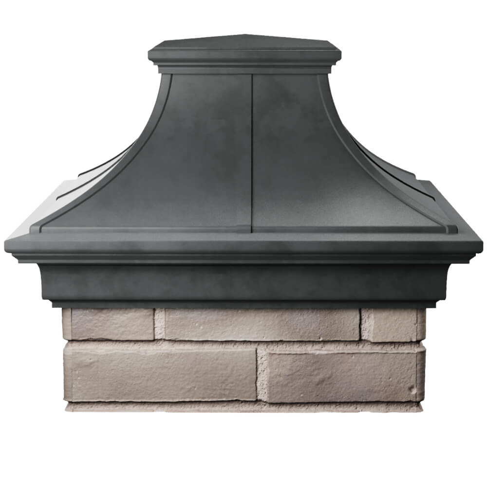 Колпак Zking Монблан Премиум Серый на столб 1.5х1.5 кирпича (385х385мм) Магнитогорск фото