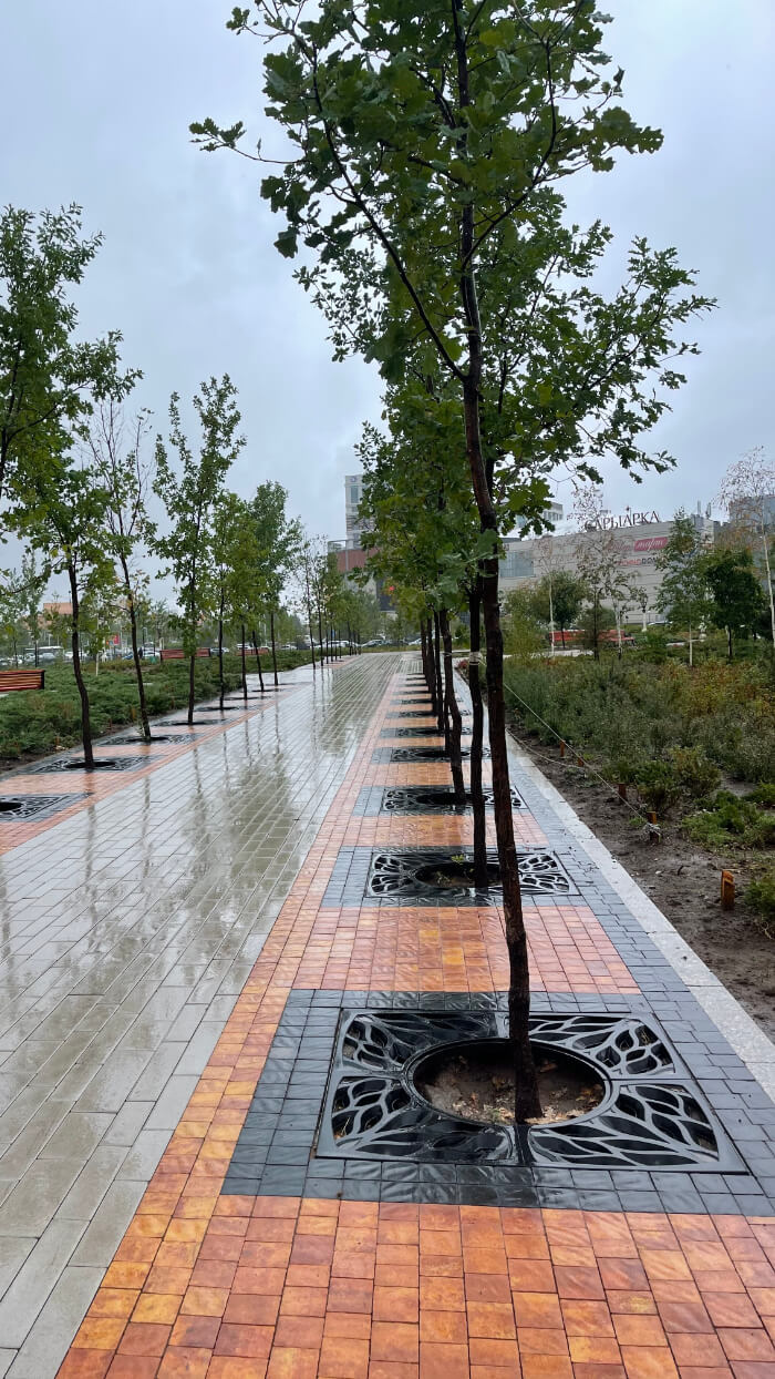 Приствольная решетка для дерева ZKING CRUST 1.2х1.2м Черная в Магнитогорске фото