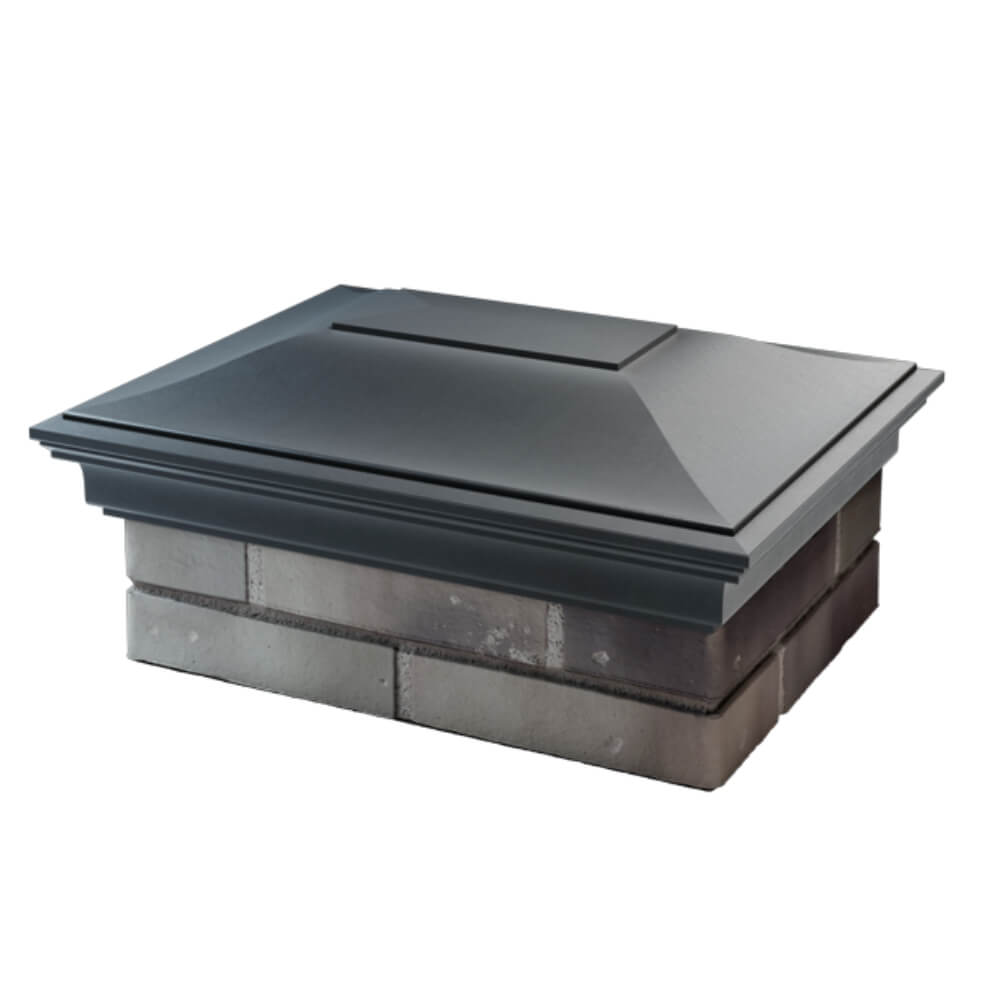 Колпак Zking Монблан Серый на столб 2х1.5 кирпича (515х385мм) в Магнитогорске фото