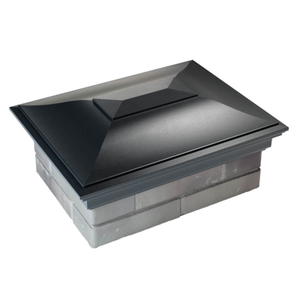 Колпак Zking Монблан Черный на столб 2х1.5 кирпича (515х385мм) Магнитогорск фото