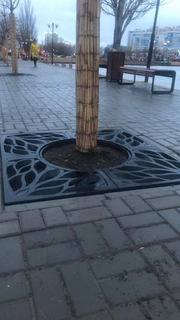 Приствольная решетка для дерева ZKING CRUST 1.2х1.2м Черная в Магнитогорске фото