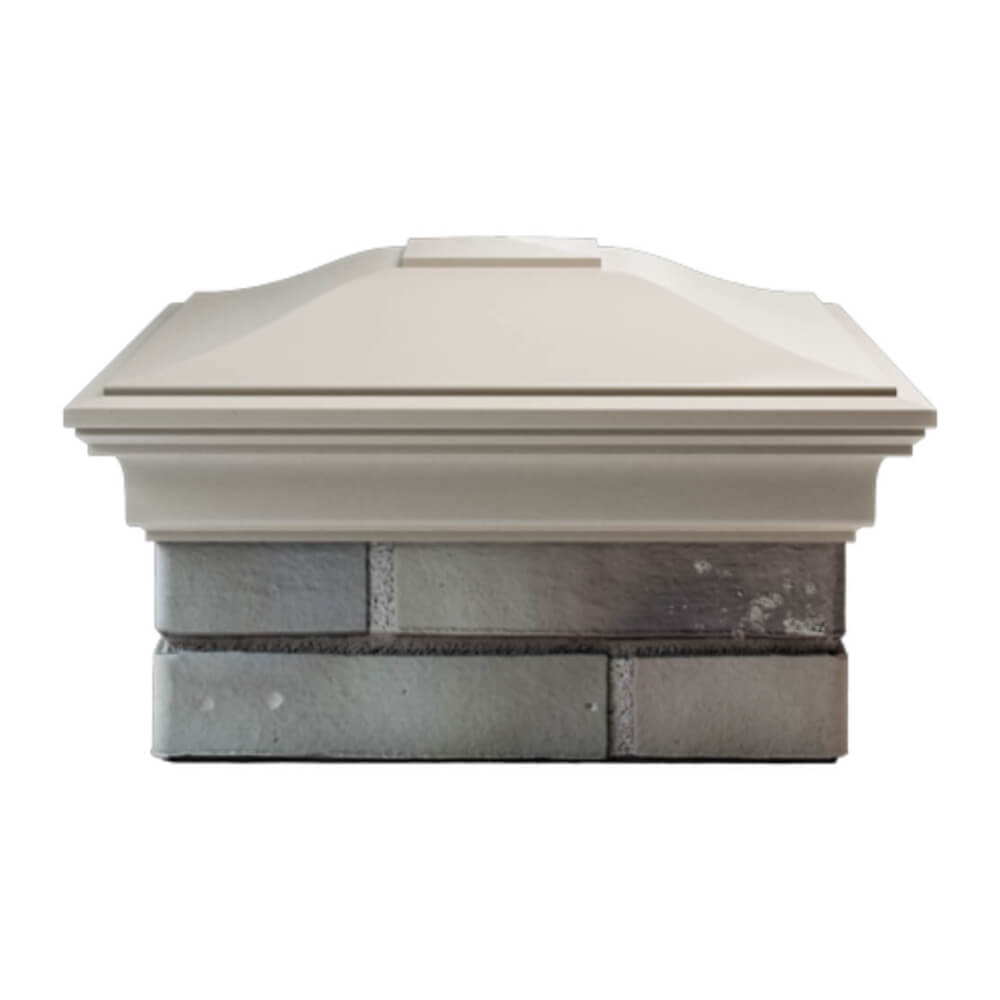 Колпак Zking Монблан Бежевый на столб 1.5х1.5 еврокирпича 0.7НФ (355х355мм) Магнитогорск фото