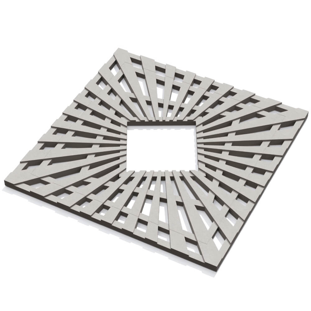 Приствольная решетка для дерева ZKING ATMOSPHERE 1.2х1.2м Бежевая в Магнитогорске фото