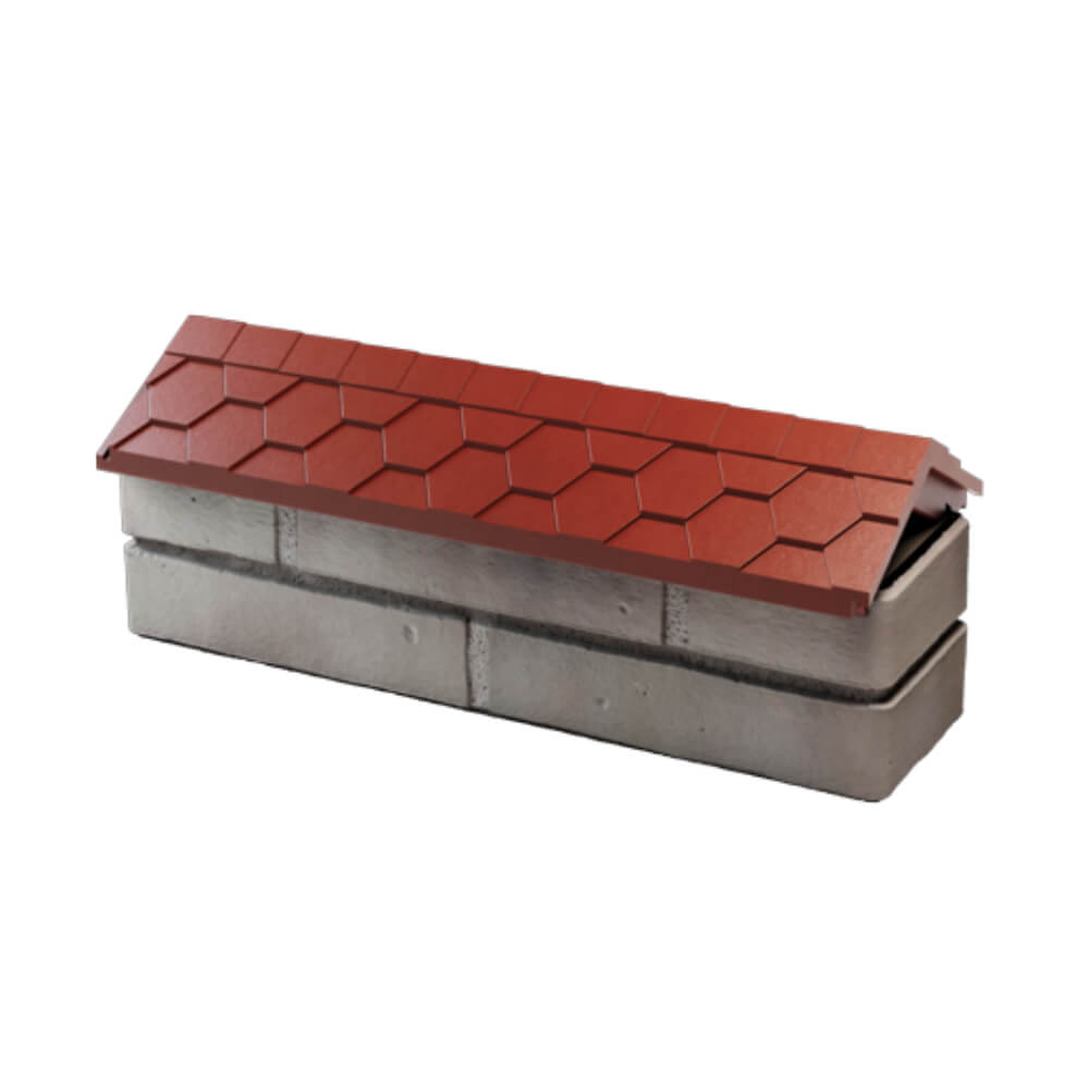 Парапет Zking Эверест Красный с посадкой на 0.5 кирпича (130мм) в Магнитогорске фото