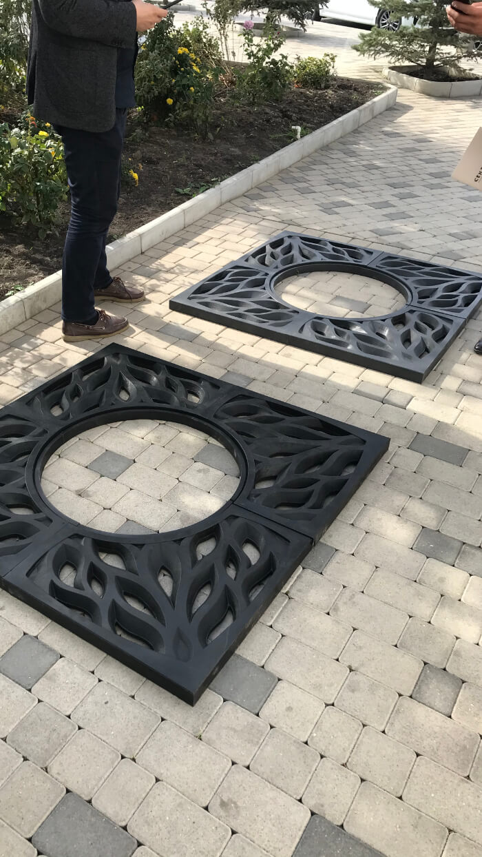 Приствольная решетка для дерева ZKING CRUST 1.2х1.2м Черная в Магнитогорске фото