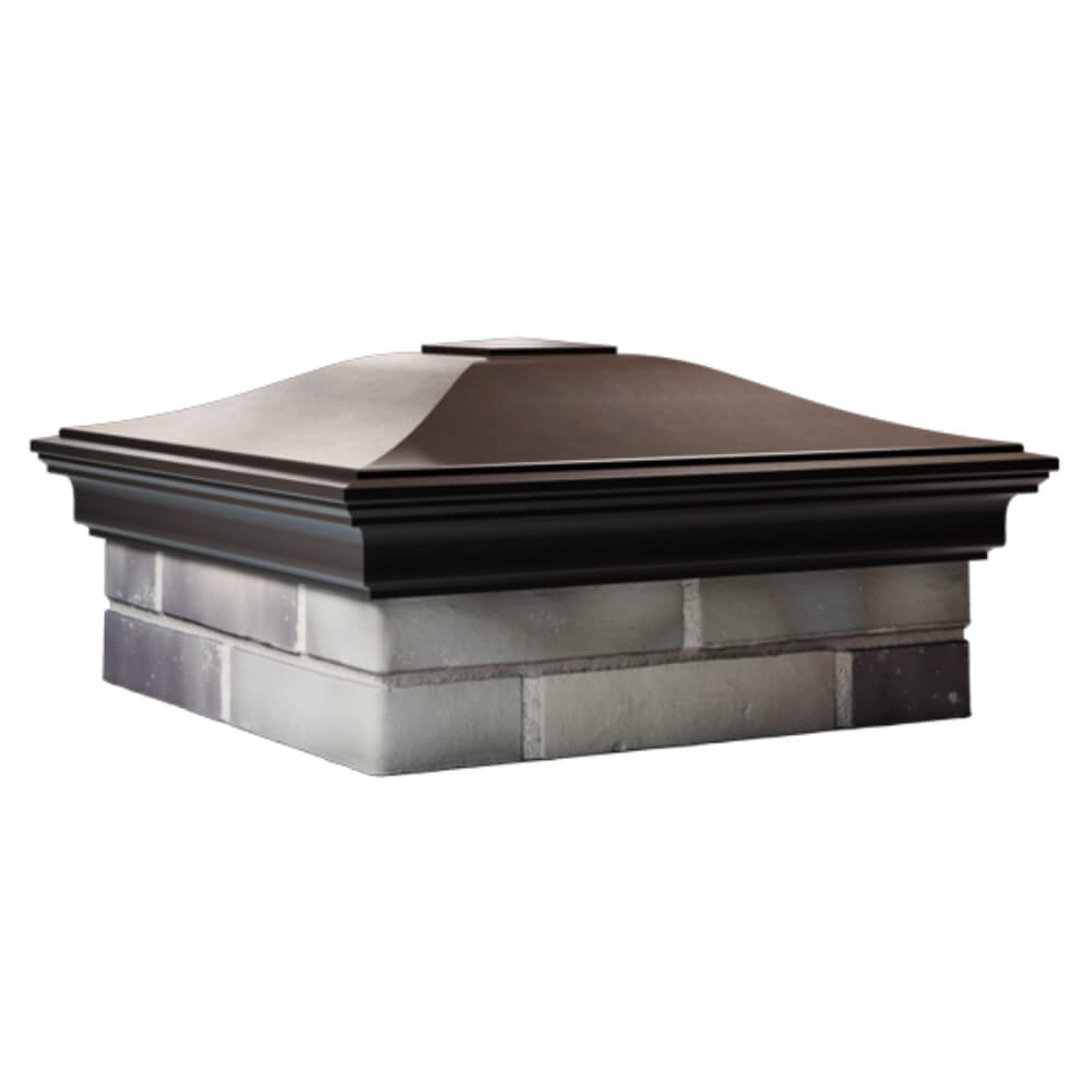 Колпак Zking Монблан Коричневый на столб 2х2 кирпича (515х515мм) в Магнитогорске фото