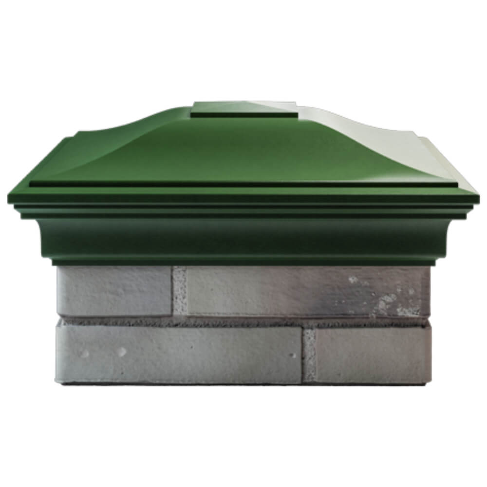 Колпак Zking Монблан Зеленый на столб 1.5х1.5 кирпича (385х385мм) Магнитогорск фото