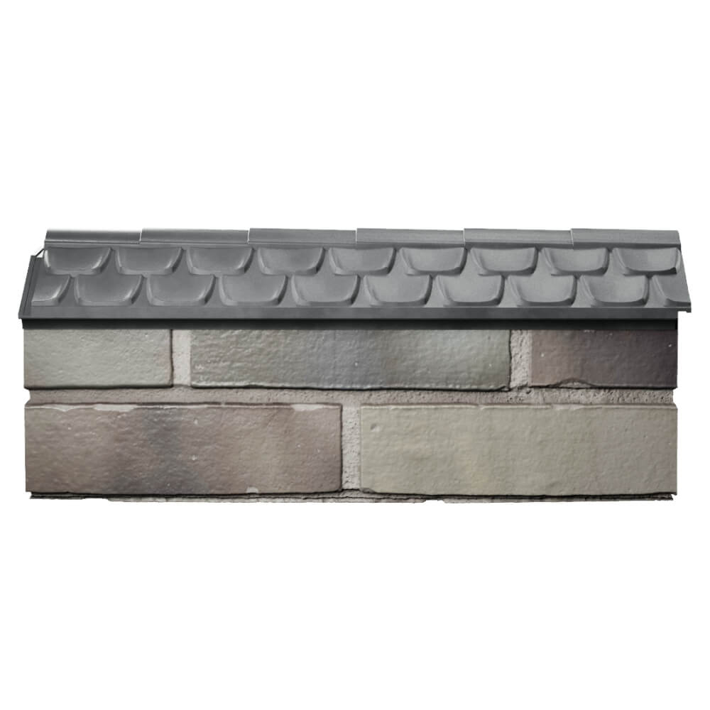 Парапет Zking Эльбрус Серый с посадкой на 0.5 кирпича (130мм) в Магнитогорске фото