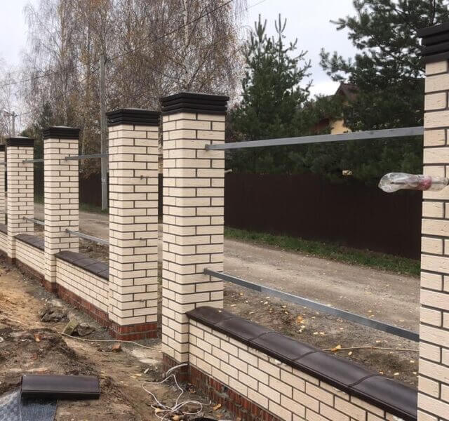 Колпак Zking Бона ХайТек Коричневый на столб 1.5х1.5 кирпича (385х385мм) в Магнитогорске фото