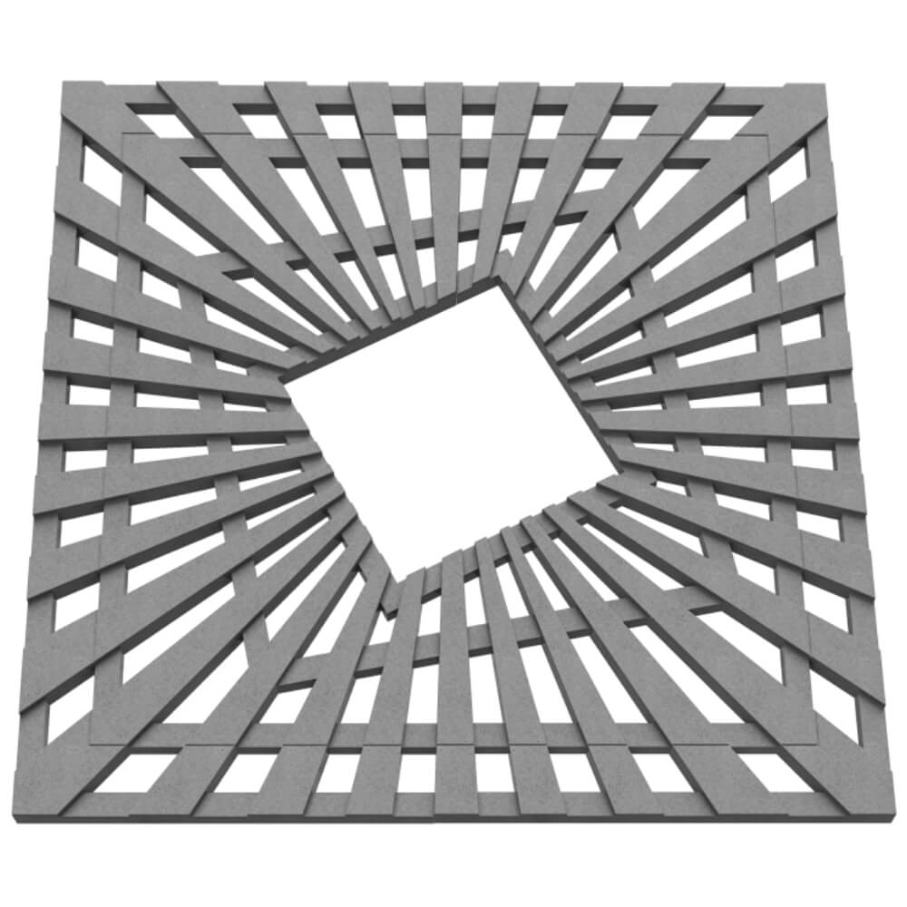 Приствольная решетка для дерева ZKING ATMOSPHERE 1.2х1.2м Серая в Магнитогорске фото