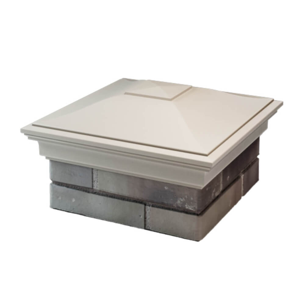 Колпак Zking Монблан Бежевый на столб 1.5х1.5 еврокирпича 0.7НФ (355х355мм) в Магнитогорске фото