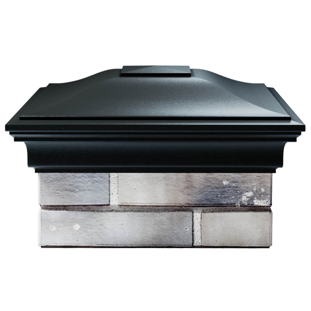 Колпак Zking Монблан Черный на столб 1.5х1.5 кирпича (385х385мм) Магнитогорск фото