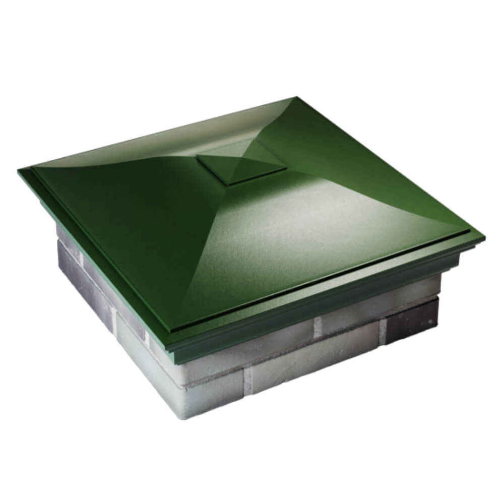 Колпак Zking Монблан Зеленый на столб 2х2 кирпича (515х515мм) Магнитогорск фото