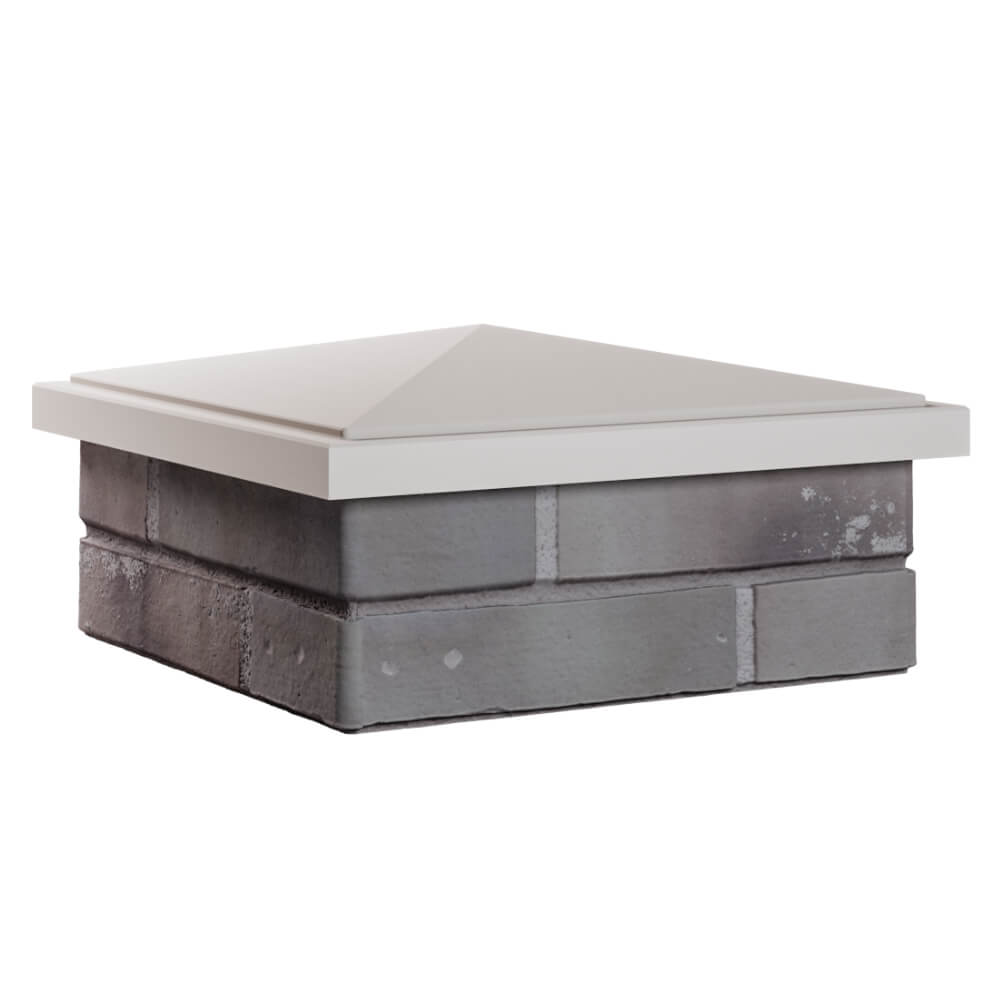 Колпак Zking БонаМоно Бежевый на столб 1.5х1.5 кирпича (385х385, 400х400мм) в Магнитогорске фото