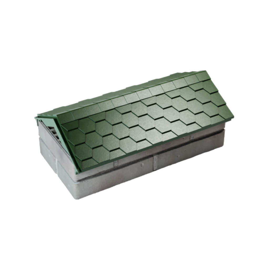 Парапет Zking Эверест Зеленый с посадкой на 1 кирпич (200/225/255мм) в Магнитогорске фото