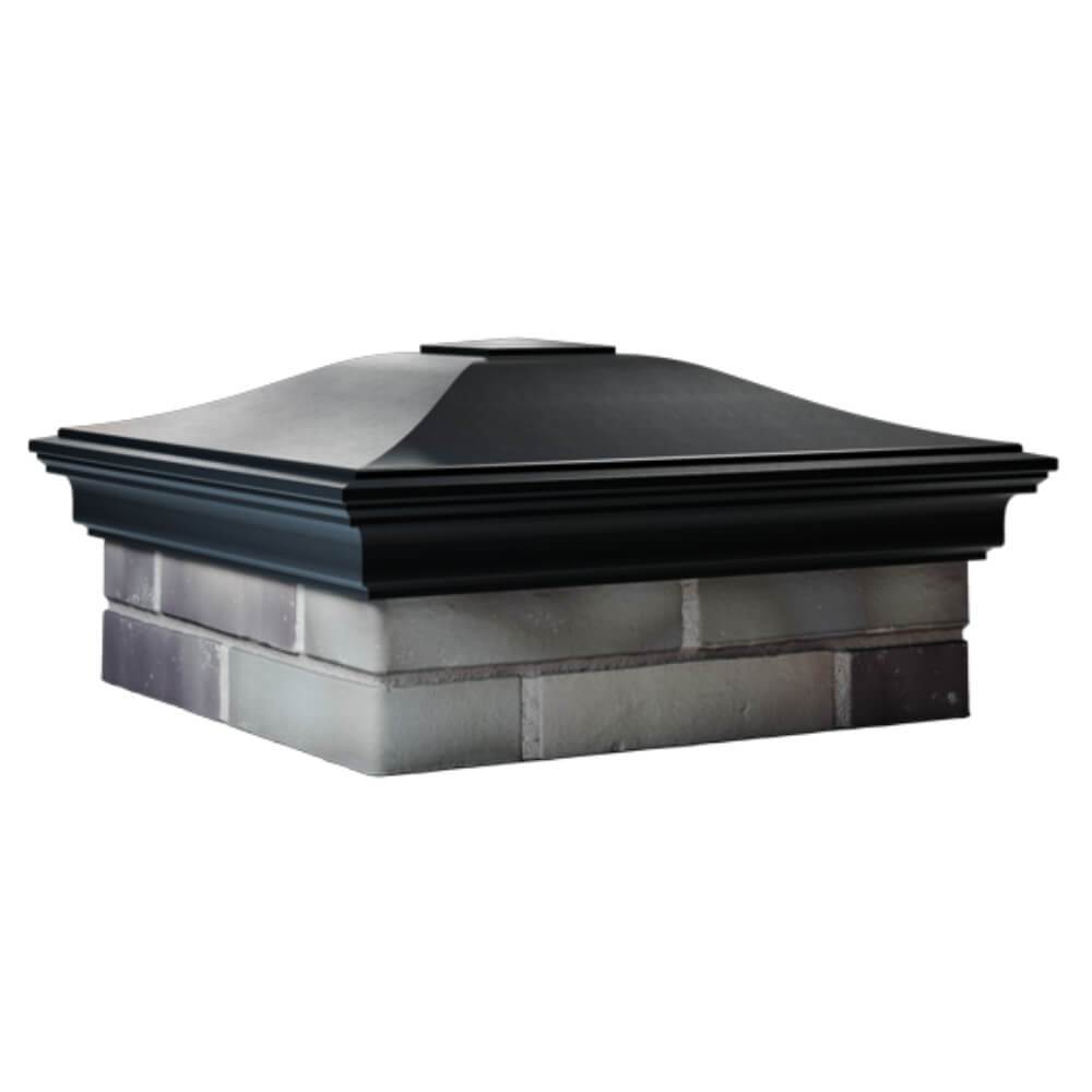 Колпак Zking Монблан Черный на столб 2х2 кирпича (515х515мм) в Магнитогорске фото