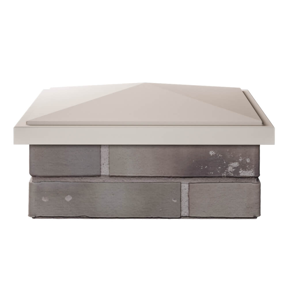 Колпак Zking БонаМоно Бежевый на столб 1.5х1.5 кирпича (385х385, 400х400мм) Магнитогорск фото