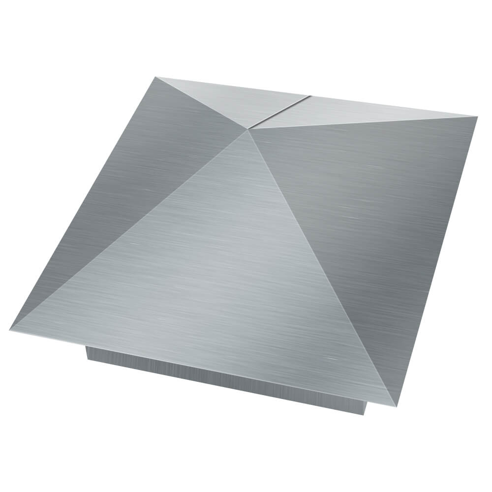 Колпак металлический 380х380мм оцинкованный заборный Магнитогорск фото