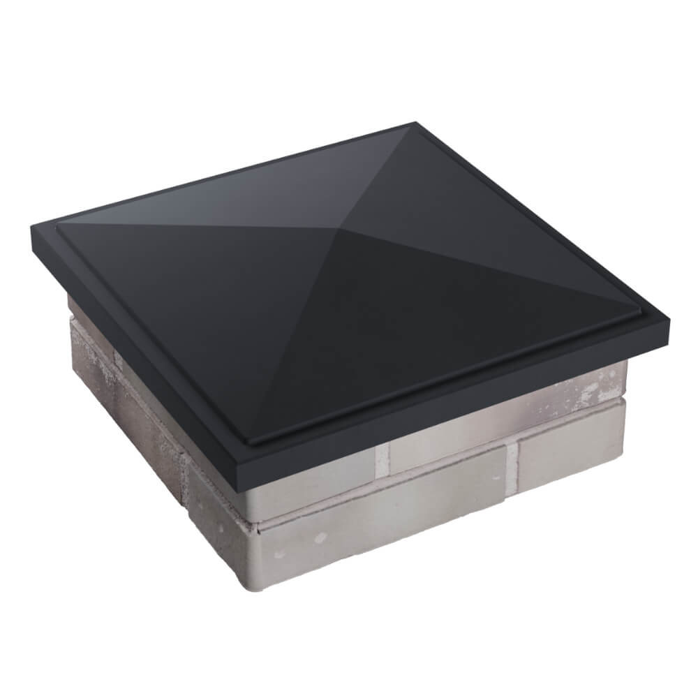 Колпак Zking БонаМоно Серый на столб 1.5х1.5 кирпича (385х385, 400х400мм) в Магнитогорске фото