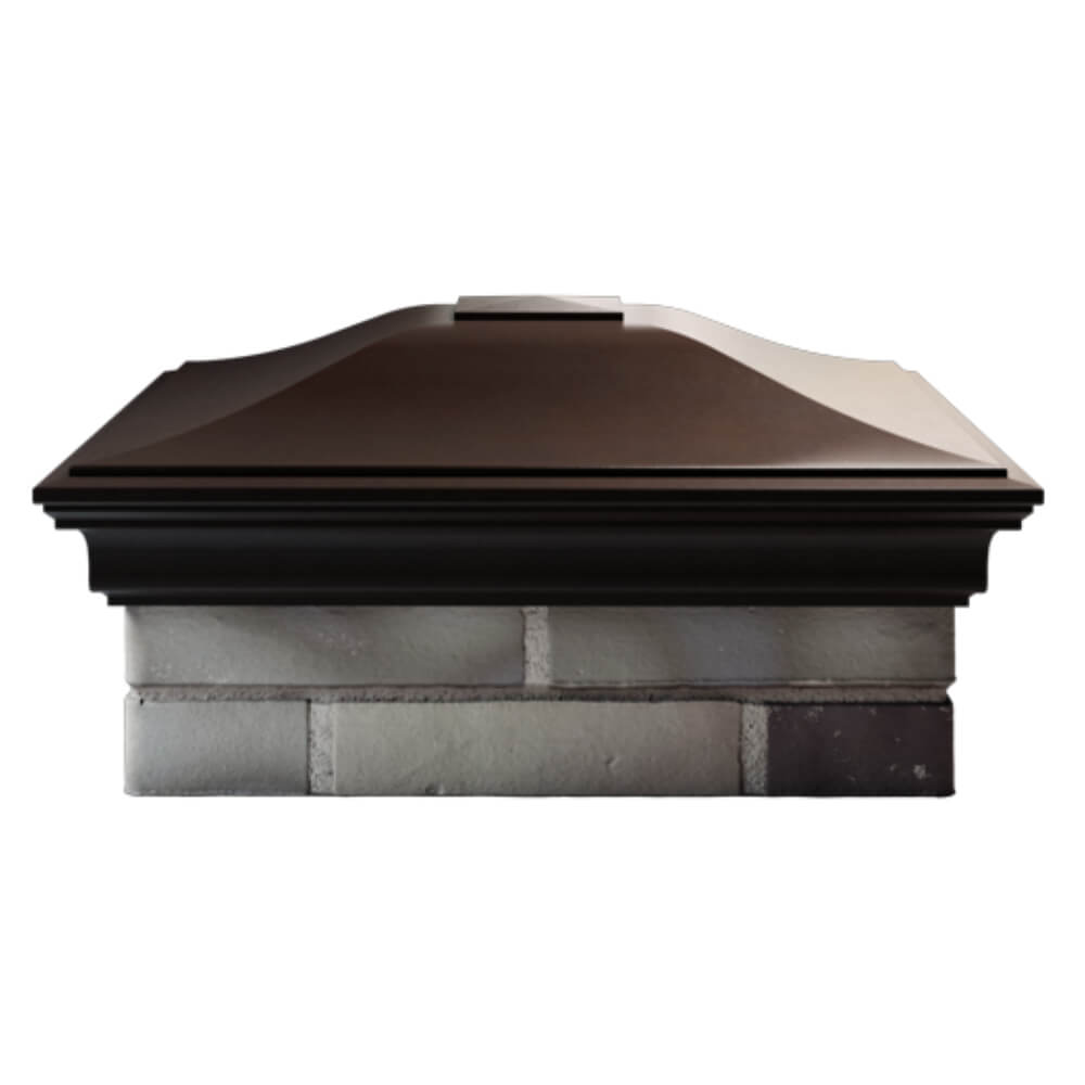 Колпак Zking Монблан Коричневый на столб 2х2 кирпича (515х515мм) в Магнитогорске фото