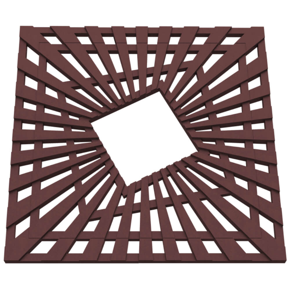 Приствольная решетка для дерева ZKING ATMOSPHERE 1.2х1.2м Коричневая в Магнитогорске фото