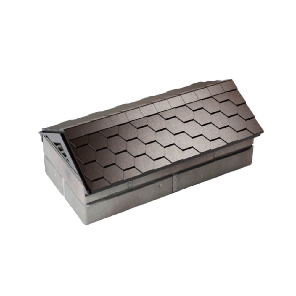 Парапет Zking Эверест Коричневый с посадкой на 1 кирпич (200/225/255мм) в Магнитогорске фото