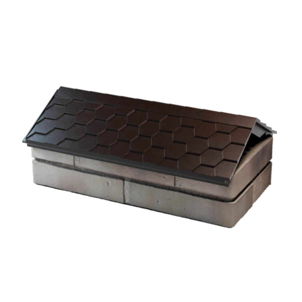 Парапет Zking Эверест Коричневый с посадкой на 1 кирпич (200/225/255мм) в Магнитогорске фото