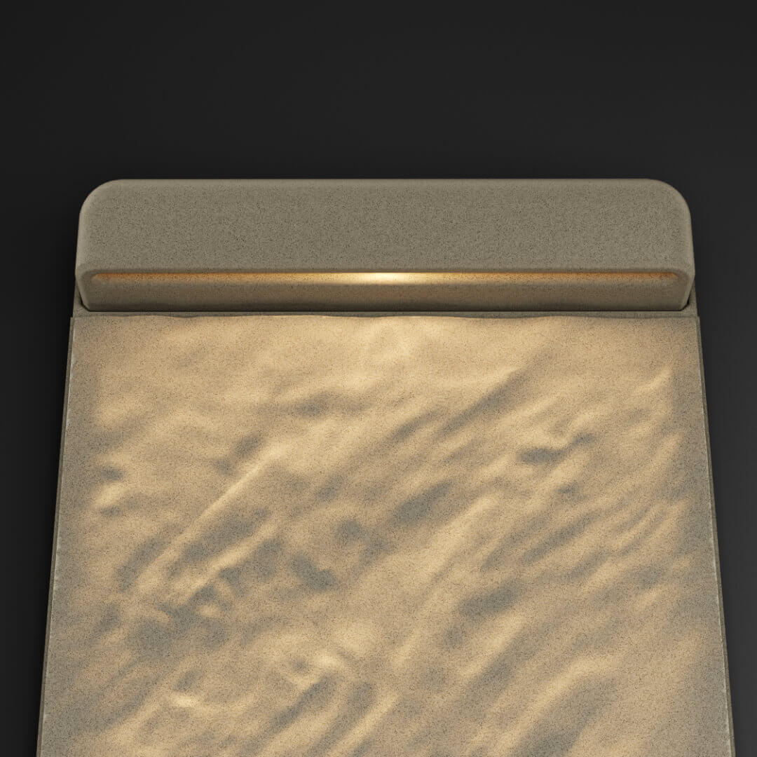 LED Светильник для шаговой плиты STONE Светлая Галька 330х75х98мм в Магнитогорске фото