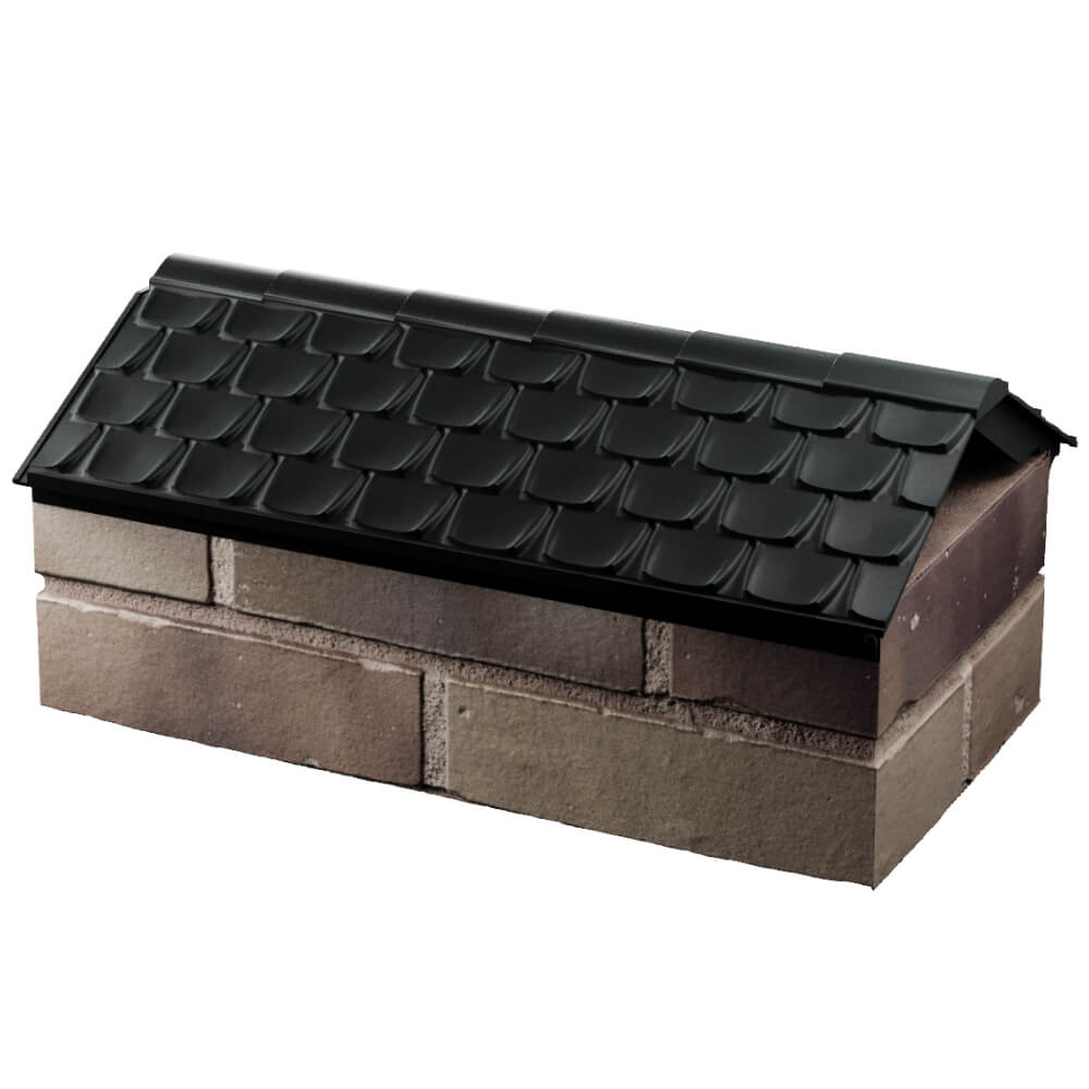 Парапет Zking Эльбрус Черный с посадкой на 1 кирпич (255мм) в Магнитогорске фото