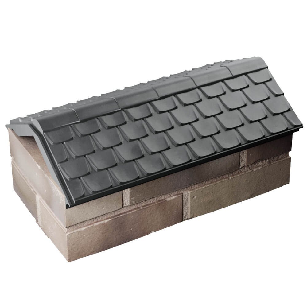 Парапет Zking Эльбрус Серый с посадкой на 1 кирпич (255мм) в Магнитогорске фото