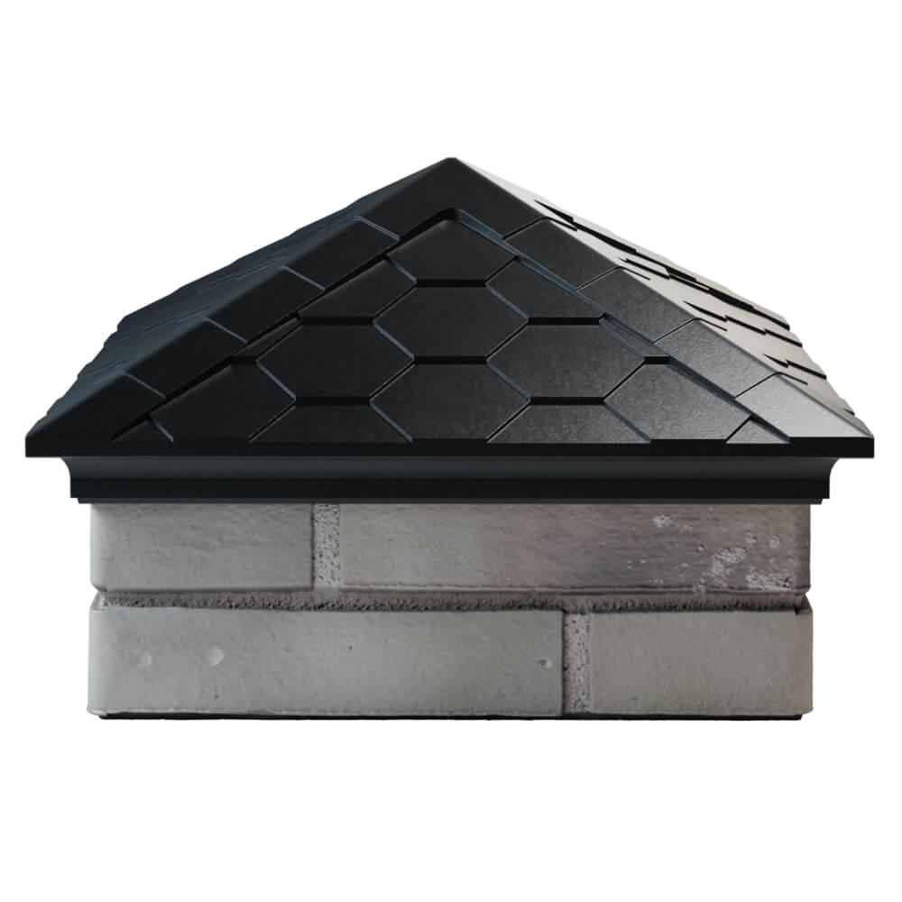 Колпак Zking Эверест Черный на столб 1.5х1.5 кирпича (390х390мм) Магнитогорск фото