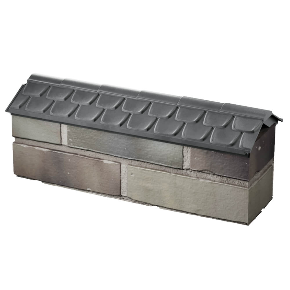 Парапет Zking Эльбрус Серый с посадкой на 0.5 кирпича (130мм) в Магнитогорске фото