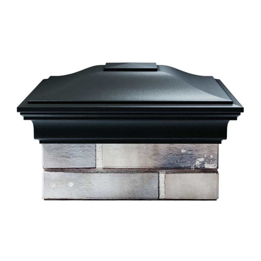 Колпак Zking Монблан Черный на столб 1.5х1.5 еврокирпича 0.7НФ (355х355мм) Магнитогорск фото