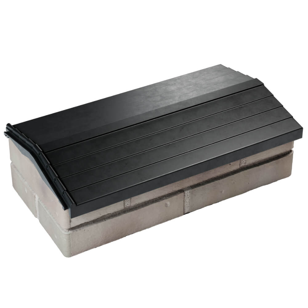 Парапет Zking Бона ХайТек Черный с посадкой на 1 кирпич (200/225/255мм) в Магнитогорске фото