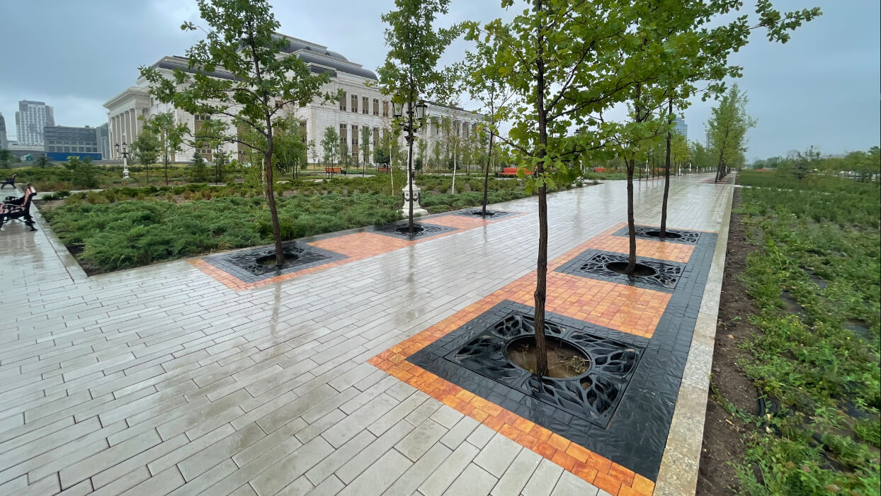 Приствольная решетка для дерева ZKING CRUST 1.2х1.2м Черная в Магнитогорске фото