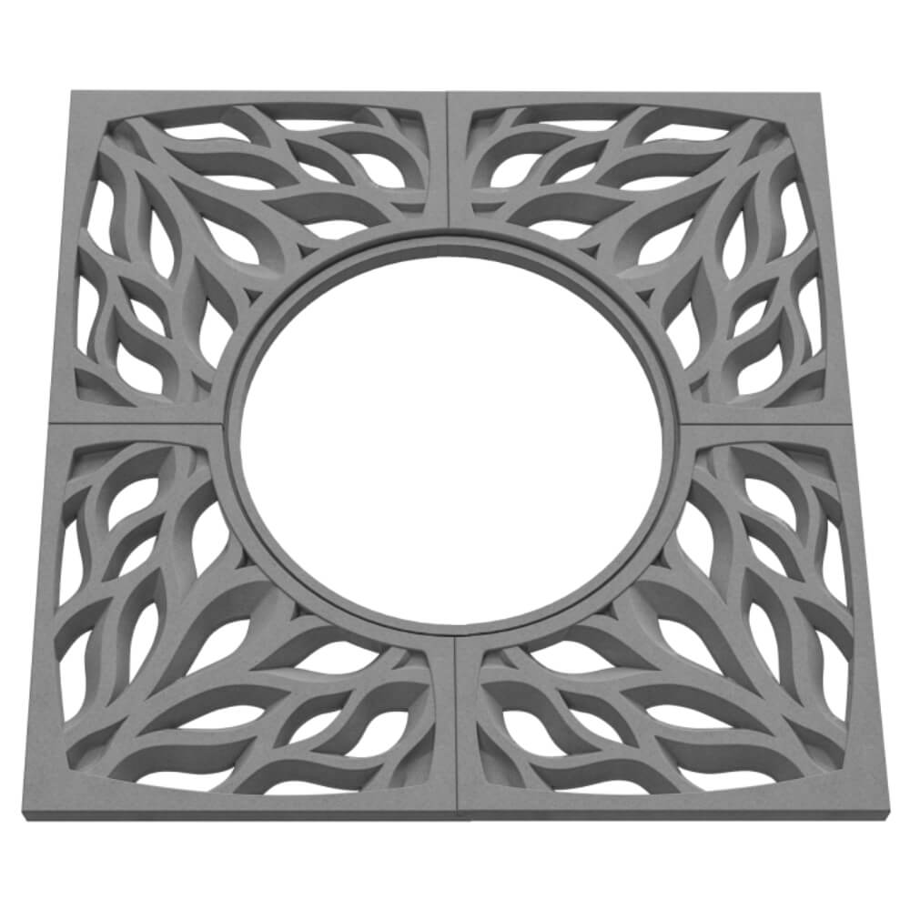 Приствольная решетка для дерева ZKING CRUST 1.2х1.2м Серая в Магнитогорске фото