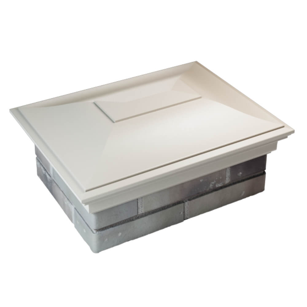 Колпак Zking Монблан Бежевый на столб 2х1.5 кирпича (515х385мм) Магнитогорск фото