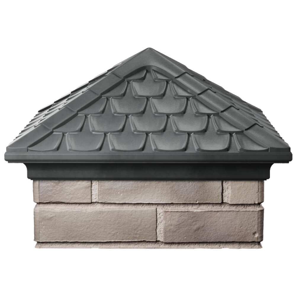 Колпак Zking Эльбрус Серый на столб 1.5х1.5 кирпича (385х385мм) Магнитогорск фото