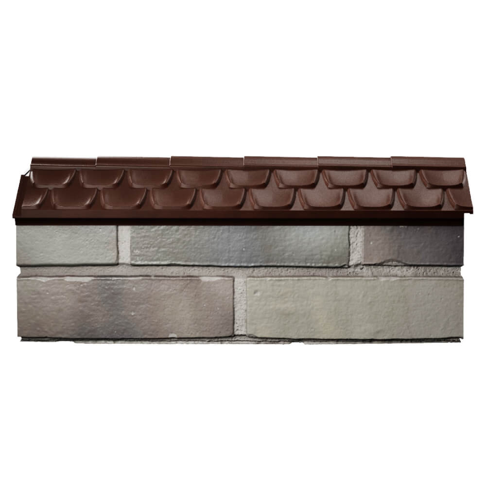Парапет Zking Эльбрус Коричневый с посадкой на 0.5 кирпича (130мм) в Магнитогорске фото
