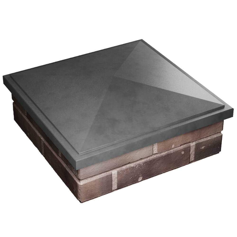 Колпак Zking БонаМоно Серый на столб 2х2 кирпича (515х515, 530х530мм) в Магнитогорске фото