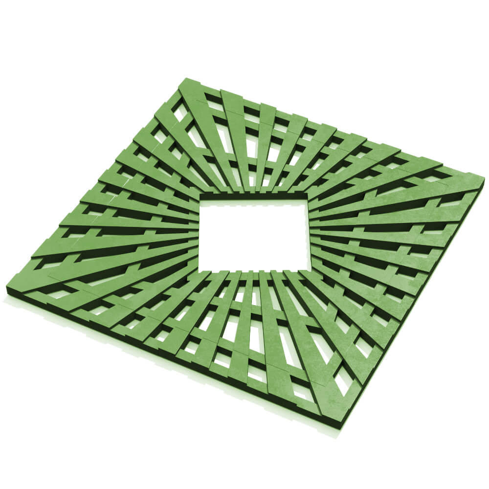 Приствольная решетка для дерева ZKING ATMOSPHERE 1.2х1.2м Зеленая в Магнитогорске фото