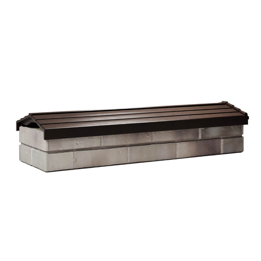 Парапет Zking Бона ХайТек Коричневый посадка на 0.5 кирпича (130мм) Магнитогорск фото